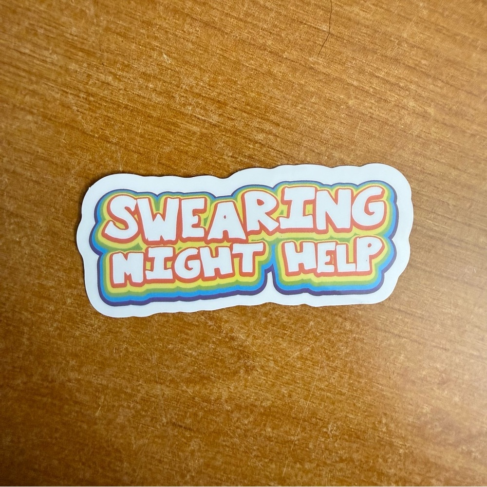 Colorful Sticker‎ with Fun Text